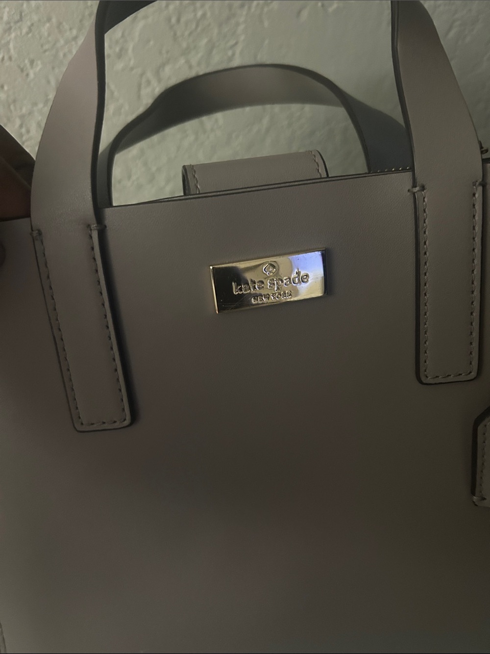 kate spade Taupe Leather Satchel with Gold Hardware - Picture 2 of 4